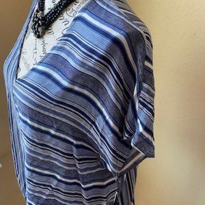 BCX striped woven shirt